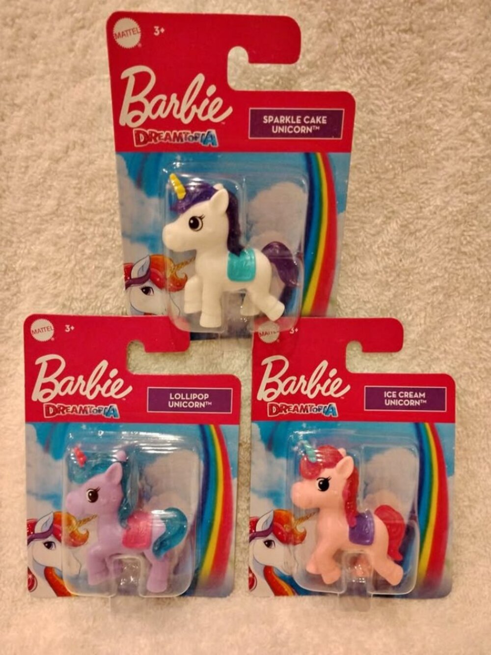 Barbie Dreamtopia Mini Unicorn 3-Pack - NEW on Card Mattel
